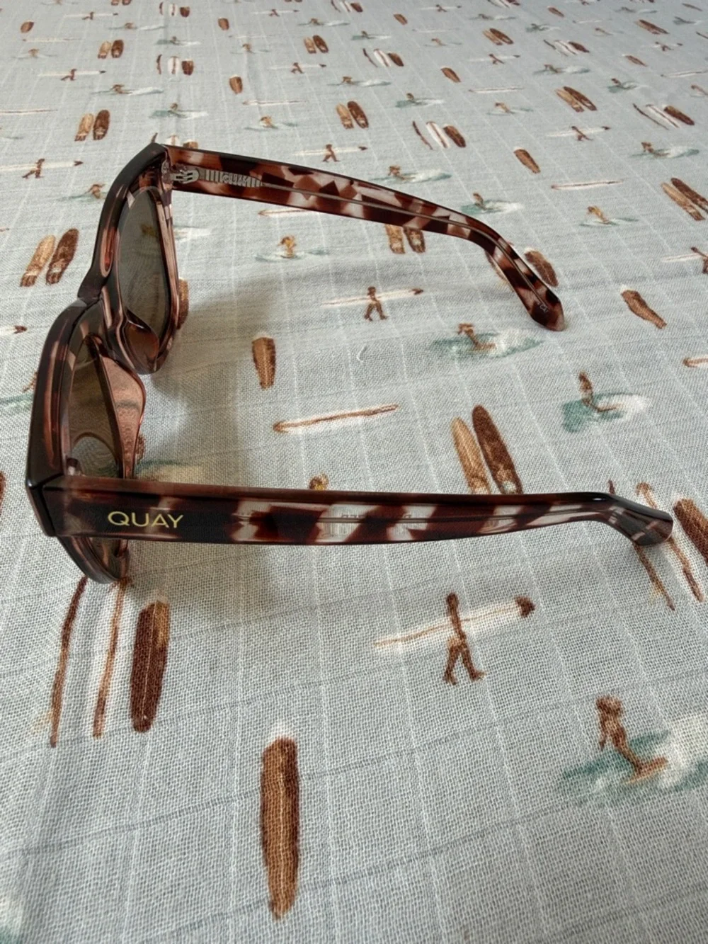 Quay Australia Tortoiseshell Brown Cat Eye Sunglasses-After Hours Polarized